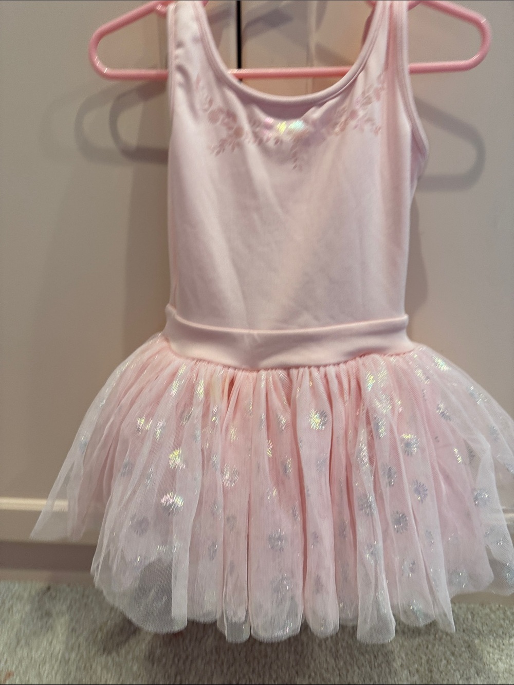 Mirella Light Pink Sparkle Tutu Dress